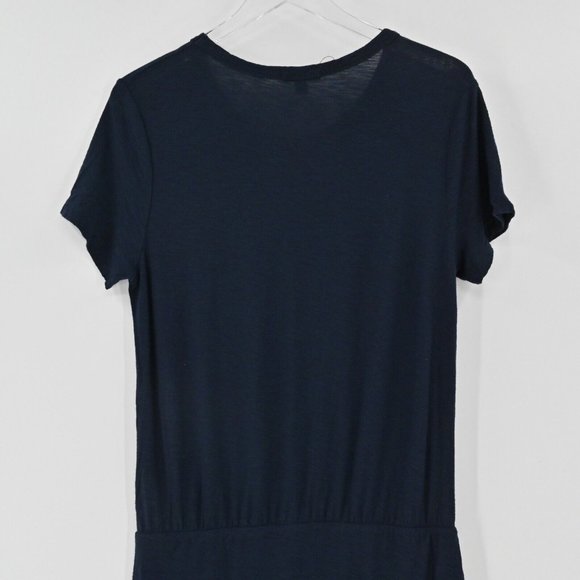 STANDARD JAMES PERSE Womens Blouson Dress Navy Lightweight Stretch Size XL $225 - Picture 7 of 10